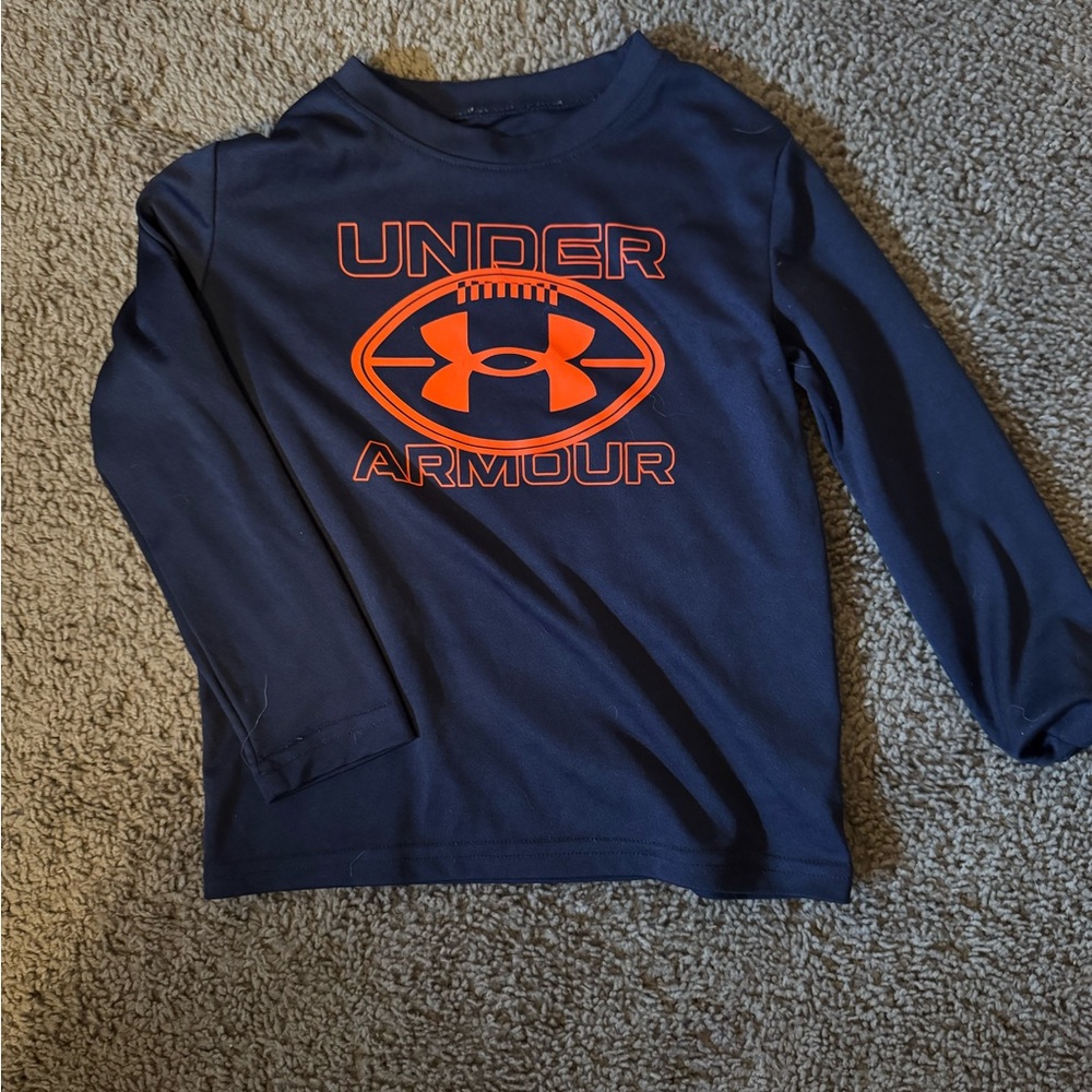 Under Armour Kids Navy Blue Long Sleeve Shirt